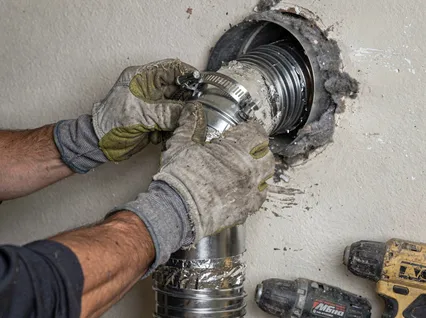 Dryer Vent Hose Installation in North Reading